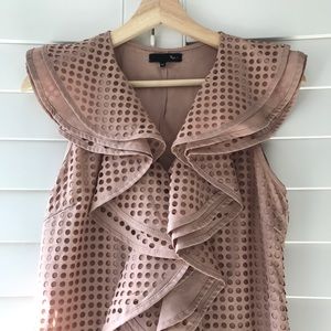 ⚡️Spring Sale⚡️Polka Dot Cutout Ruffle Front Dress