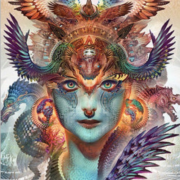 SOLD** Dharma Dragon- Third Eye Tapestry - Picture 2 of 2