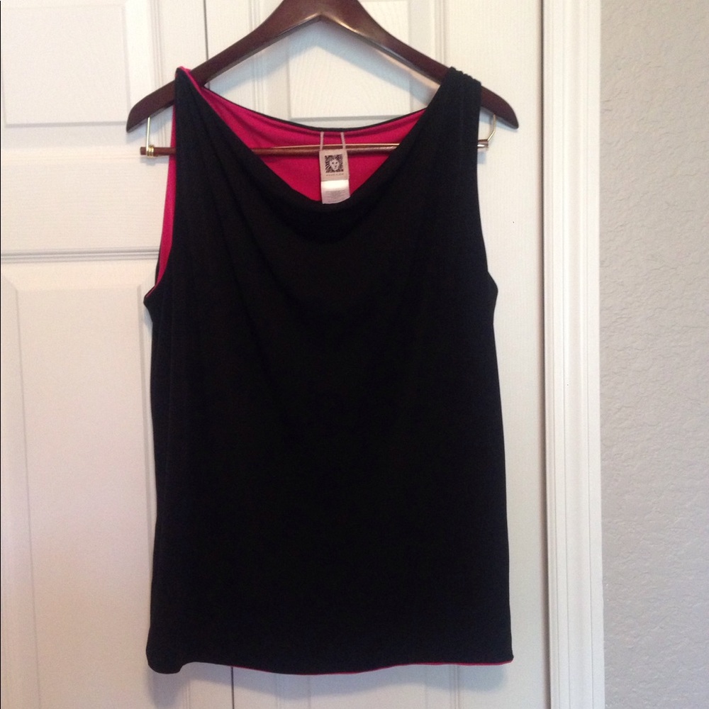 Anne Klein reversible XL top