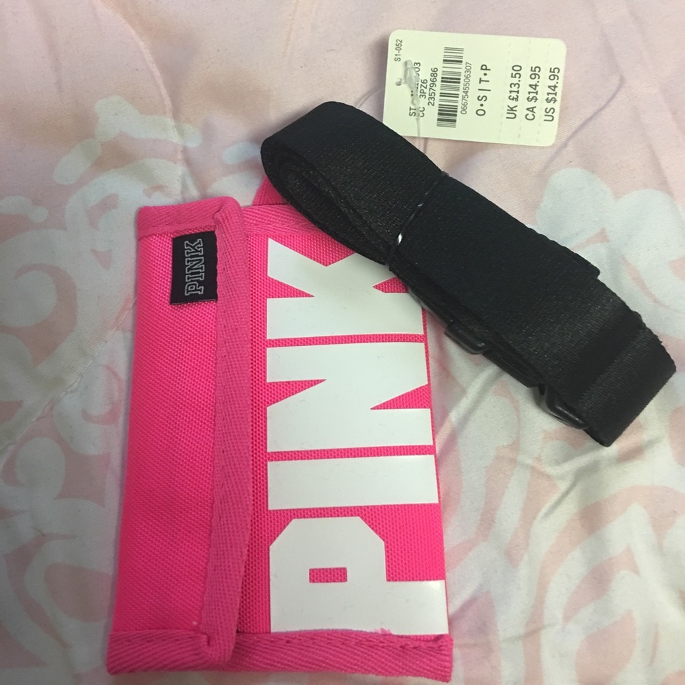 PINK lanyard and ID holder