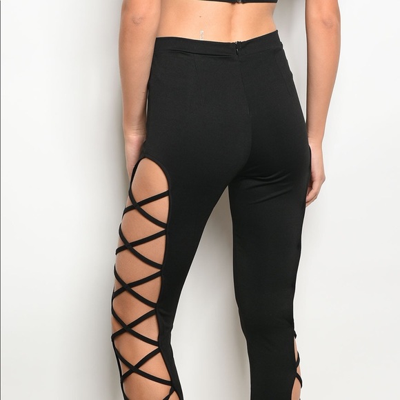 Crossed Black Pants | - Picture 3 of 3