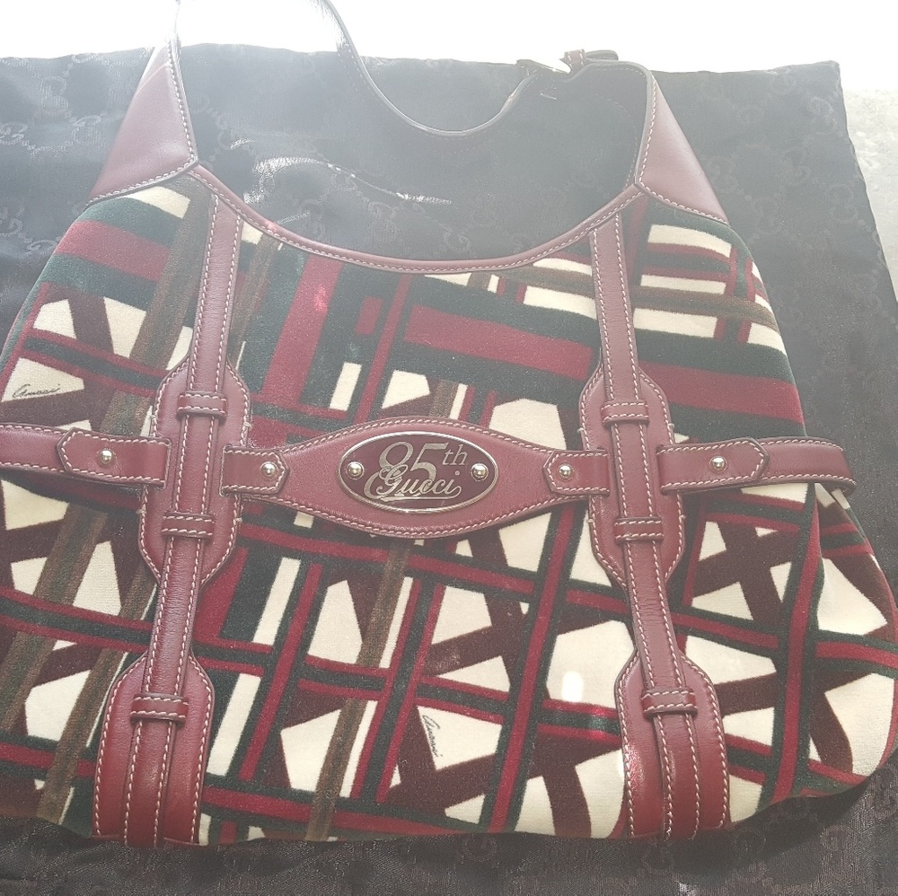 AUTHENTIC Gucci 85th Anniversary Velvet Hobo