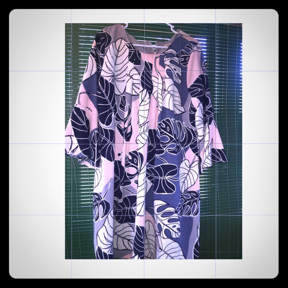 New York and company blue and pink dress