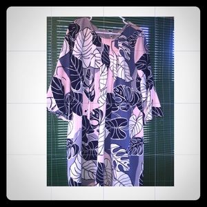 New York and company blue and pink dress