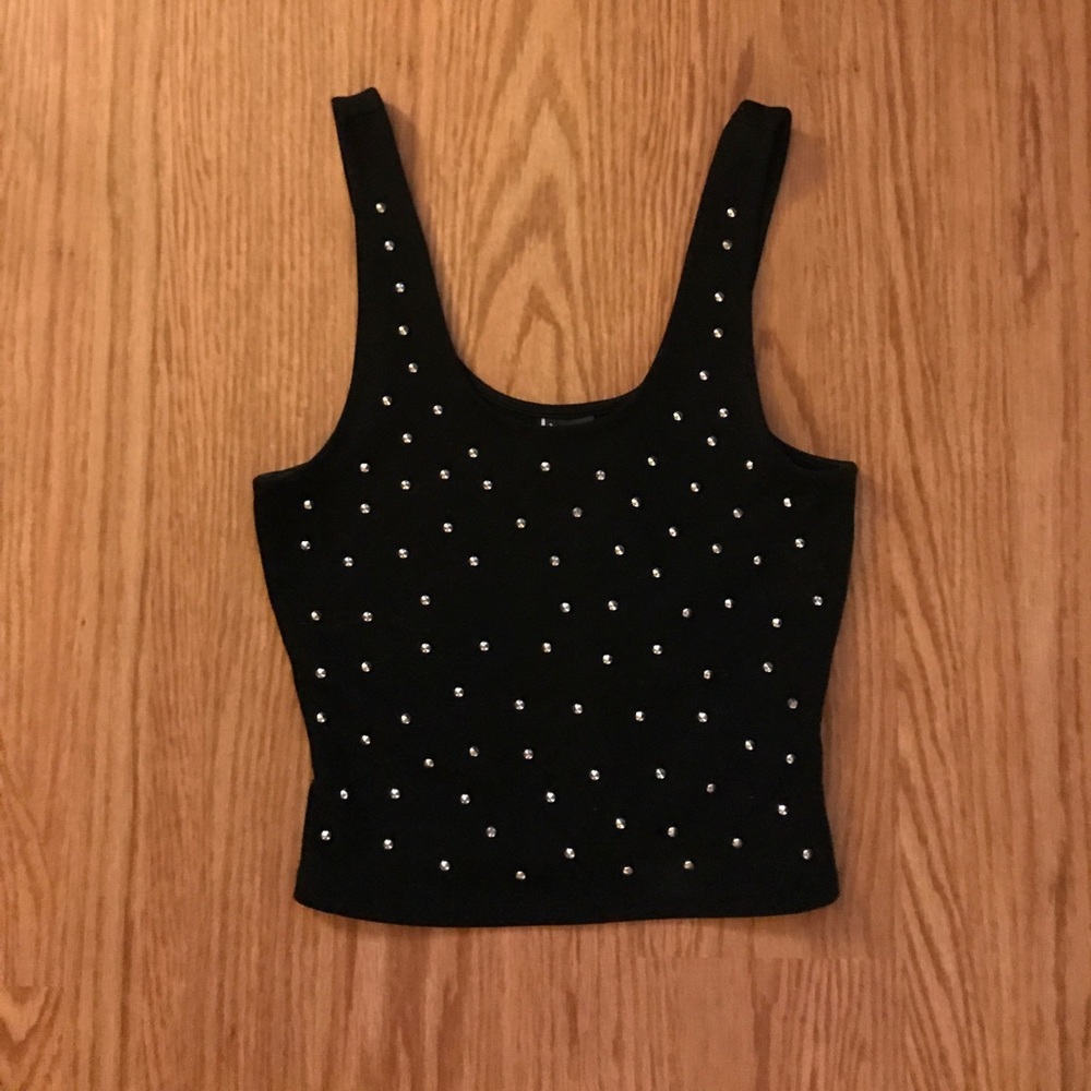 Sparkle & Fade cropped tank top