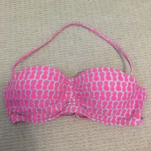 Pineapple print bathing suit top
