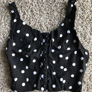 Polka Dot Crop Top (size s)