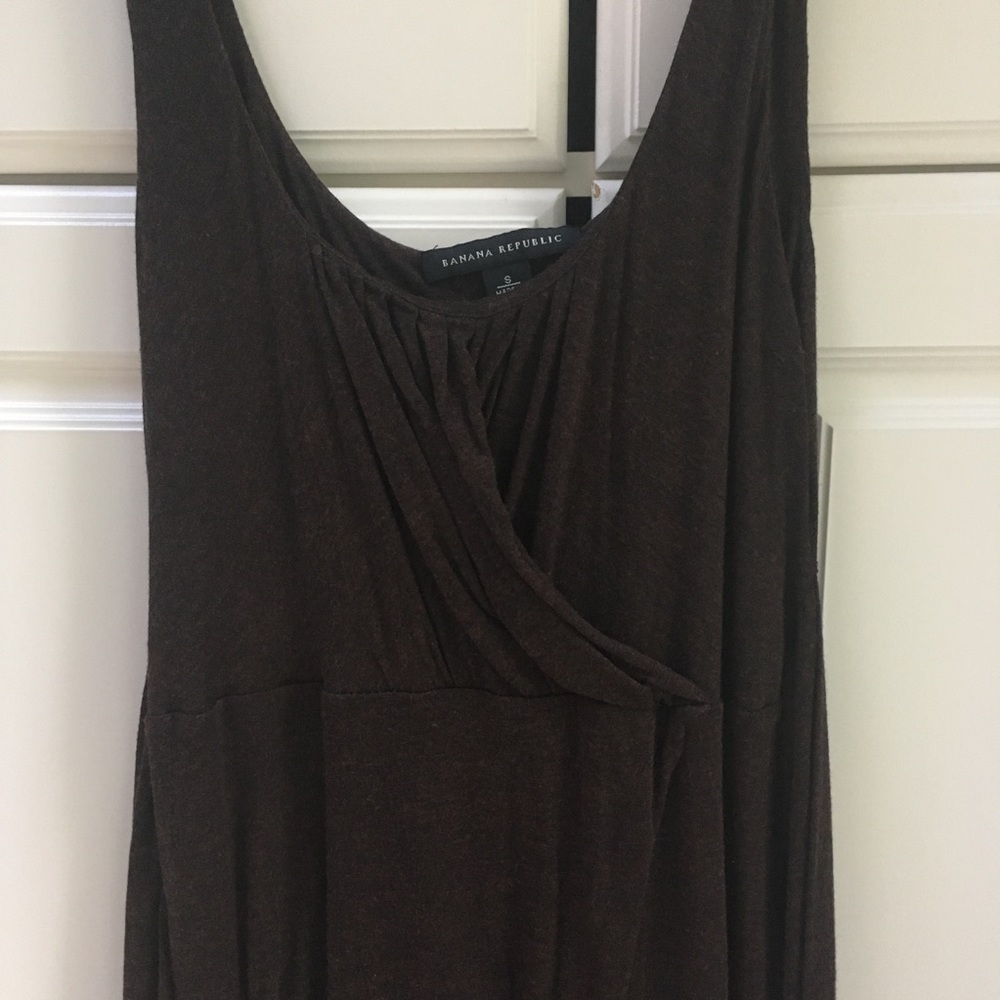 Banana Republic Heather Brown Modal Dress Small - Picture 2 of 8
