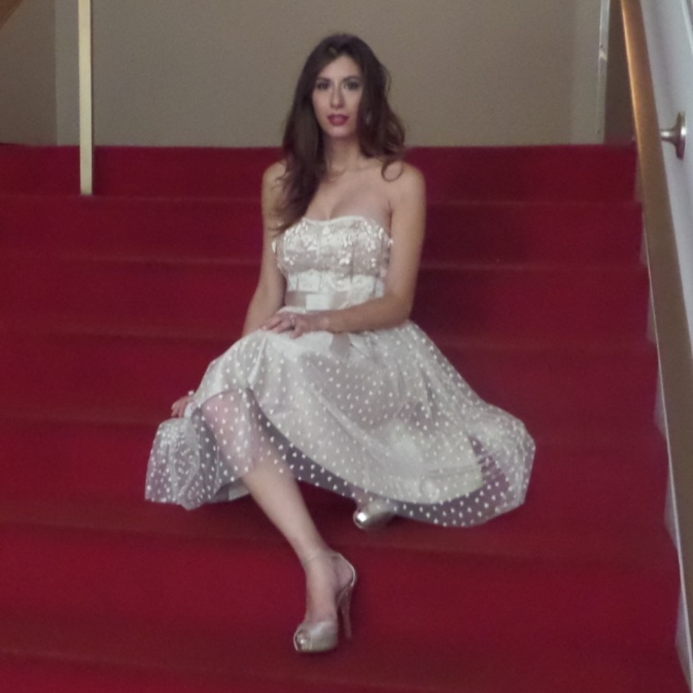 Champagne Cocktail Wedding Dress
