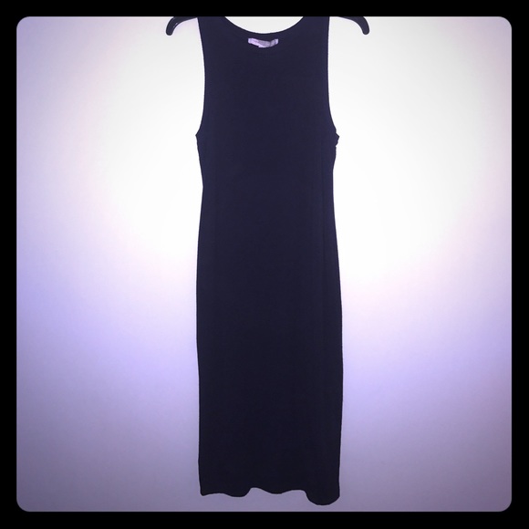 Navy Blue Cotton Dress - Picture 2 of 3