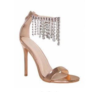 rose gold diamond heels