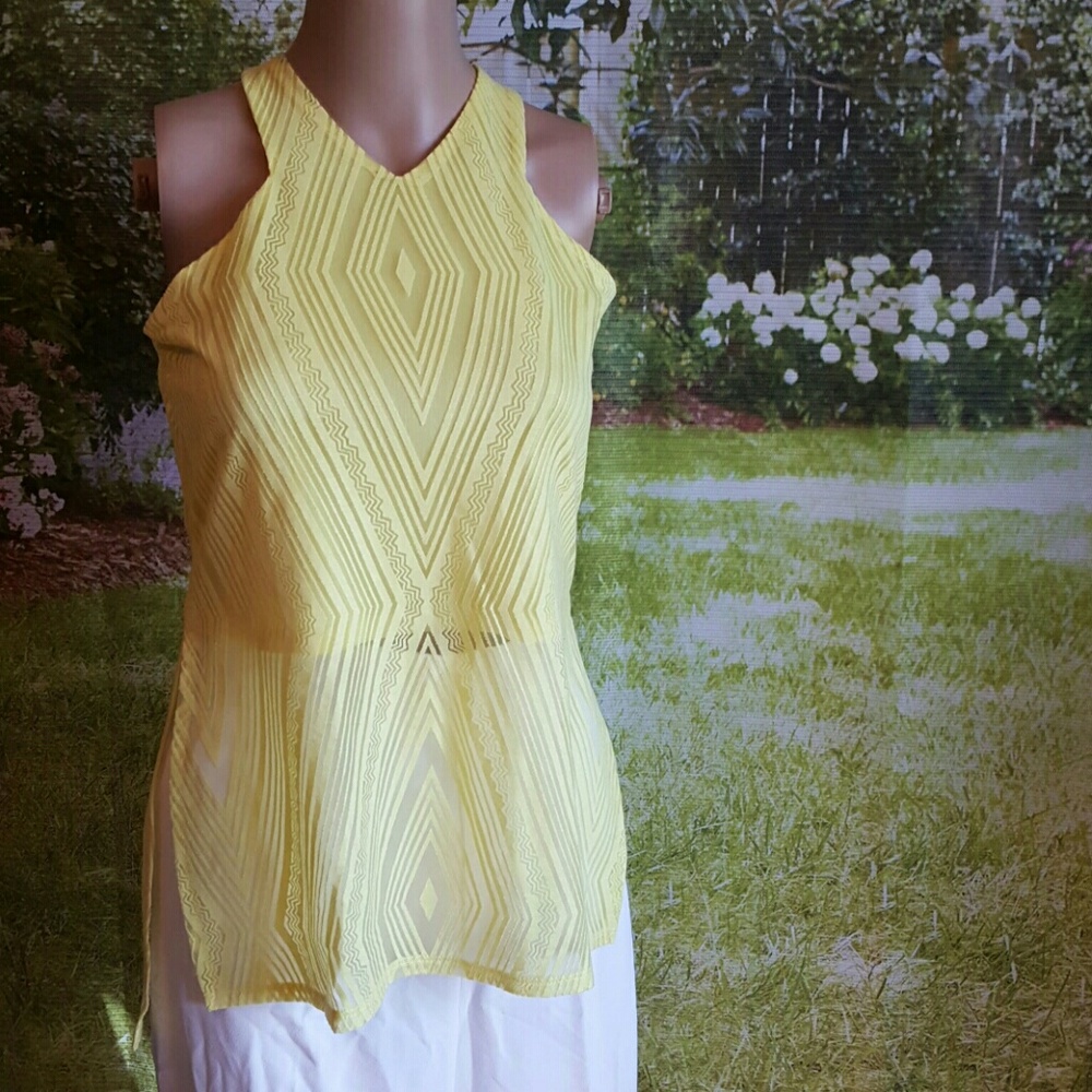 NWT Material Girl Easter Yellow Blouse