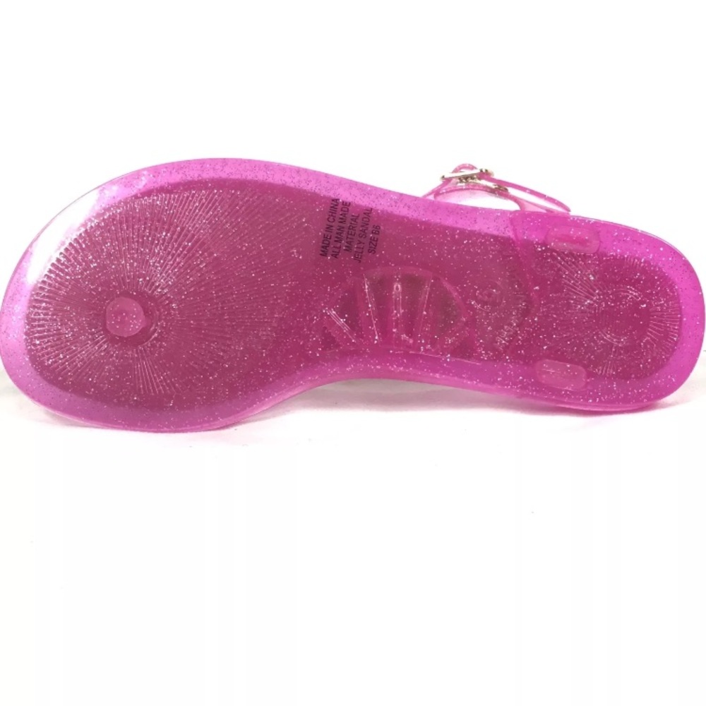 Kate Spade Yari Pink Glitter Jelly Sandals - Picture 5 of 8