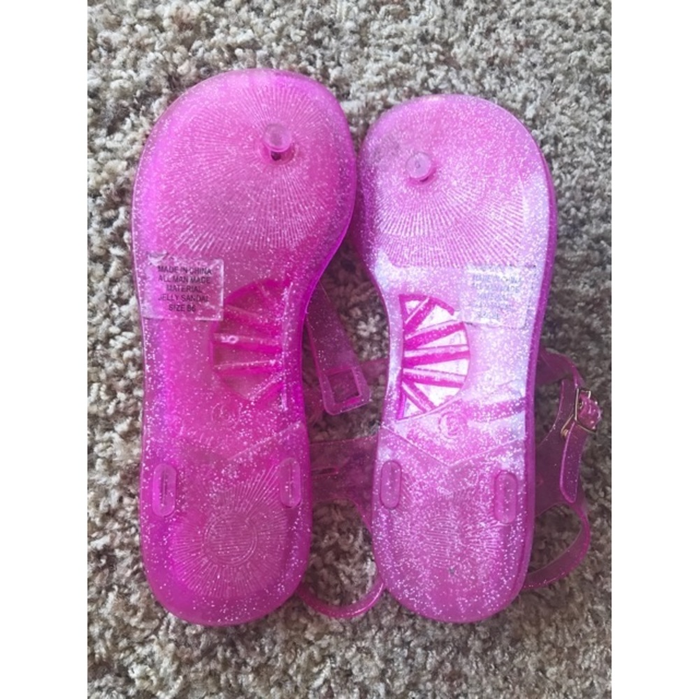 Kate Spade Yari Pink Glitter Jelly Sandals - Picture 8 of 8
