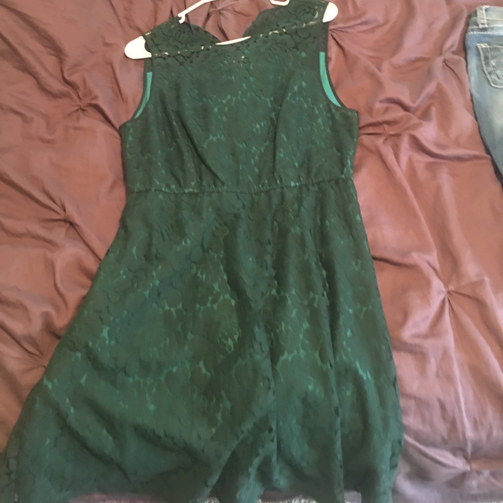 Hunter green dress