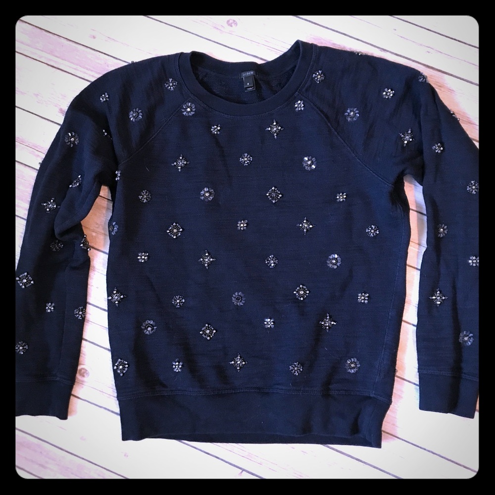 J Crew jeweled sweatshirt