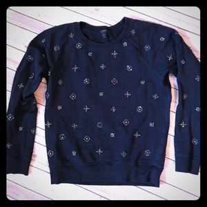 J Crew jeweled sweatshirt
