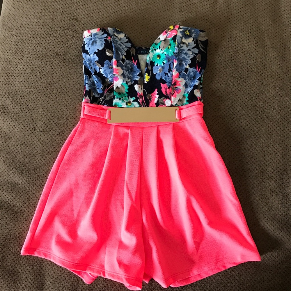 Bright Flowered Romper! - image 1