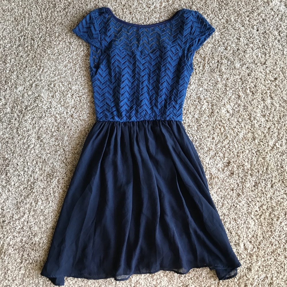 Lace Blue Dress (size s)