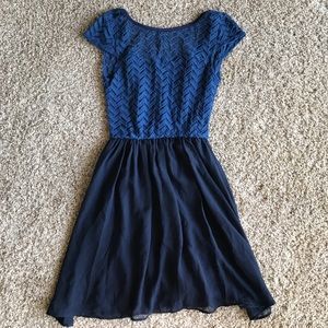 Lace Blue Dress (size s)
