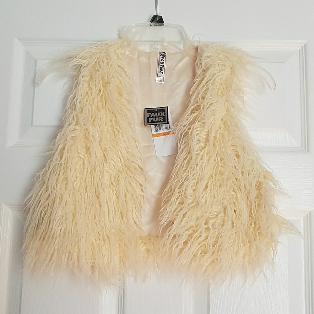 Shaggy Vest Little Girls