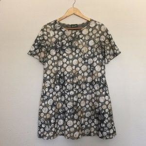 Vintage Maude Swing Dress in Abstract Floral
