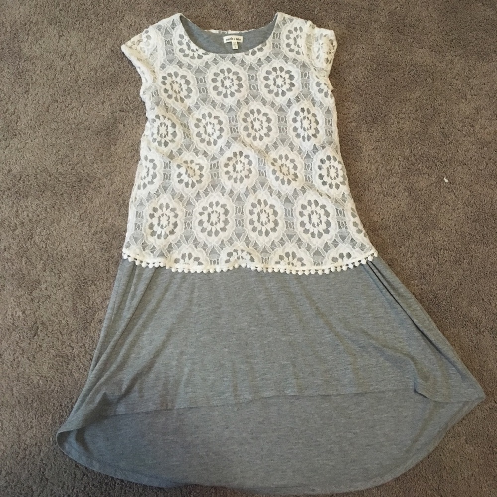 Sophia and Zeke gray kids dress.