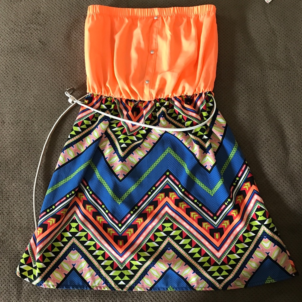 Bright Aztec dress!
