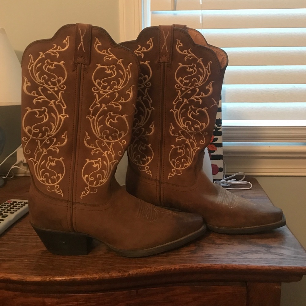 Leather Cowgirl Boots