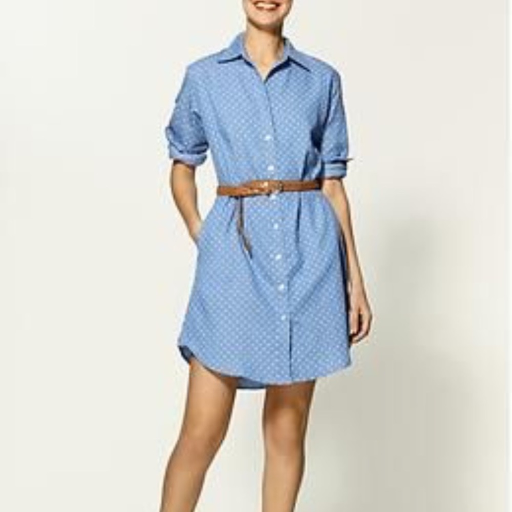 Pin + Larkin Polka Dot Shirt Dress