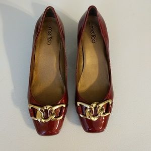 Burgundy comfy shoes