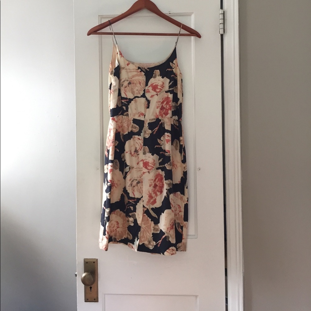 J. Crew 100% Silk Floral Dress Size 2