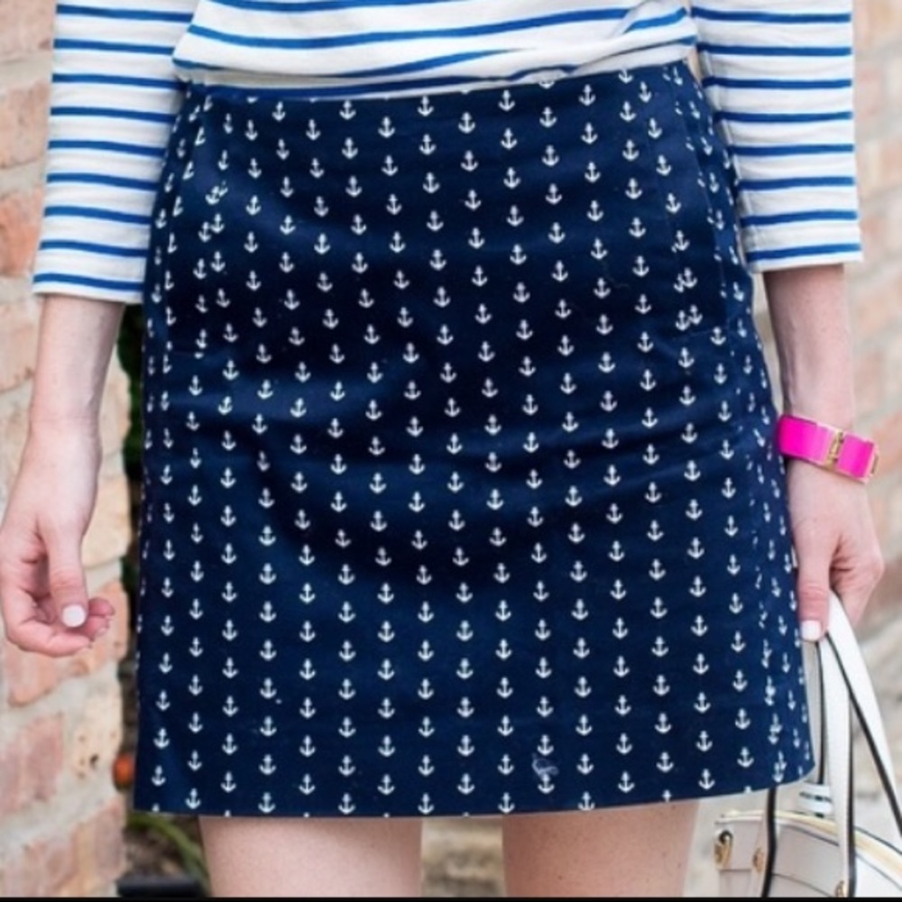 J Crew anchor skirt size 00