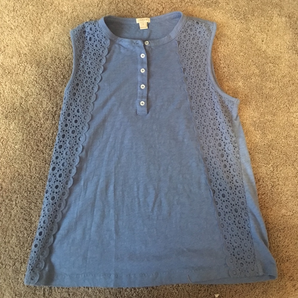 J.crew wide armed tank top.