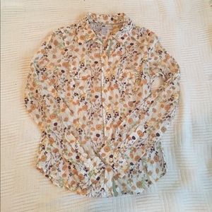 Floral button down shirt