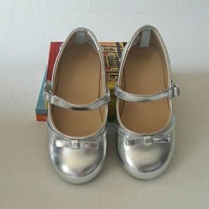 Gymboree silver dress shoes