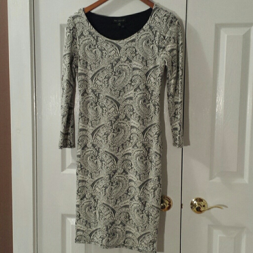 Black and White Paisley dress