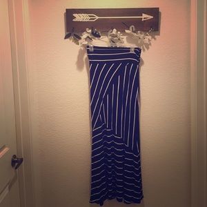 Maxi striped skirt