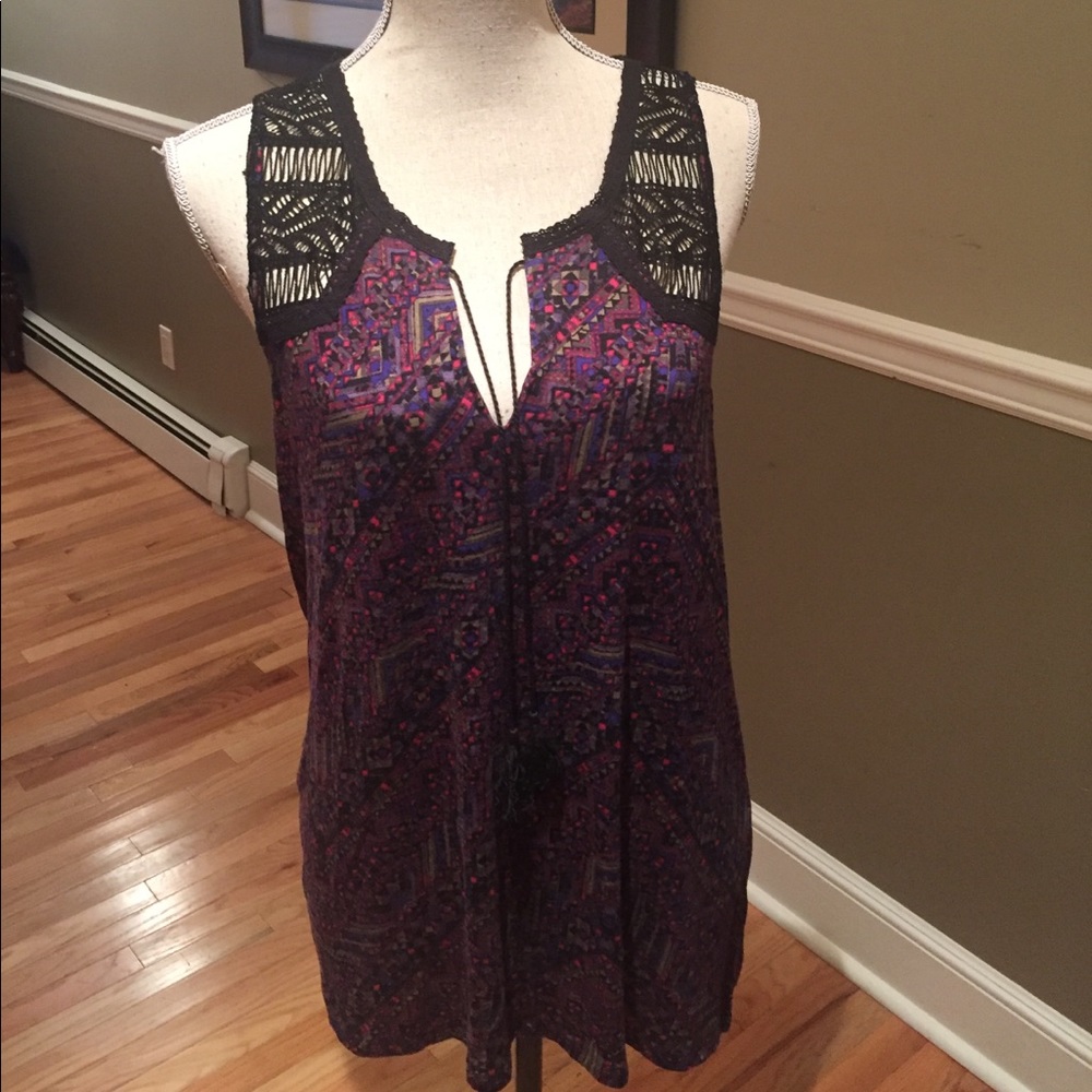 SANCTUARY MOSAIC TANK TOP