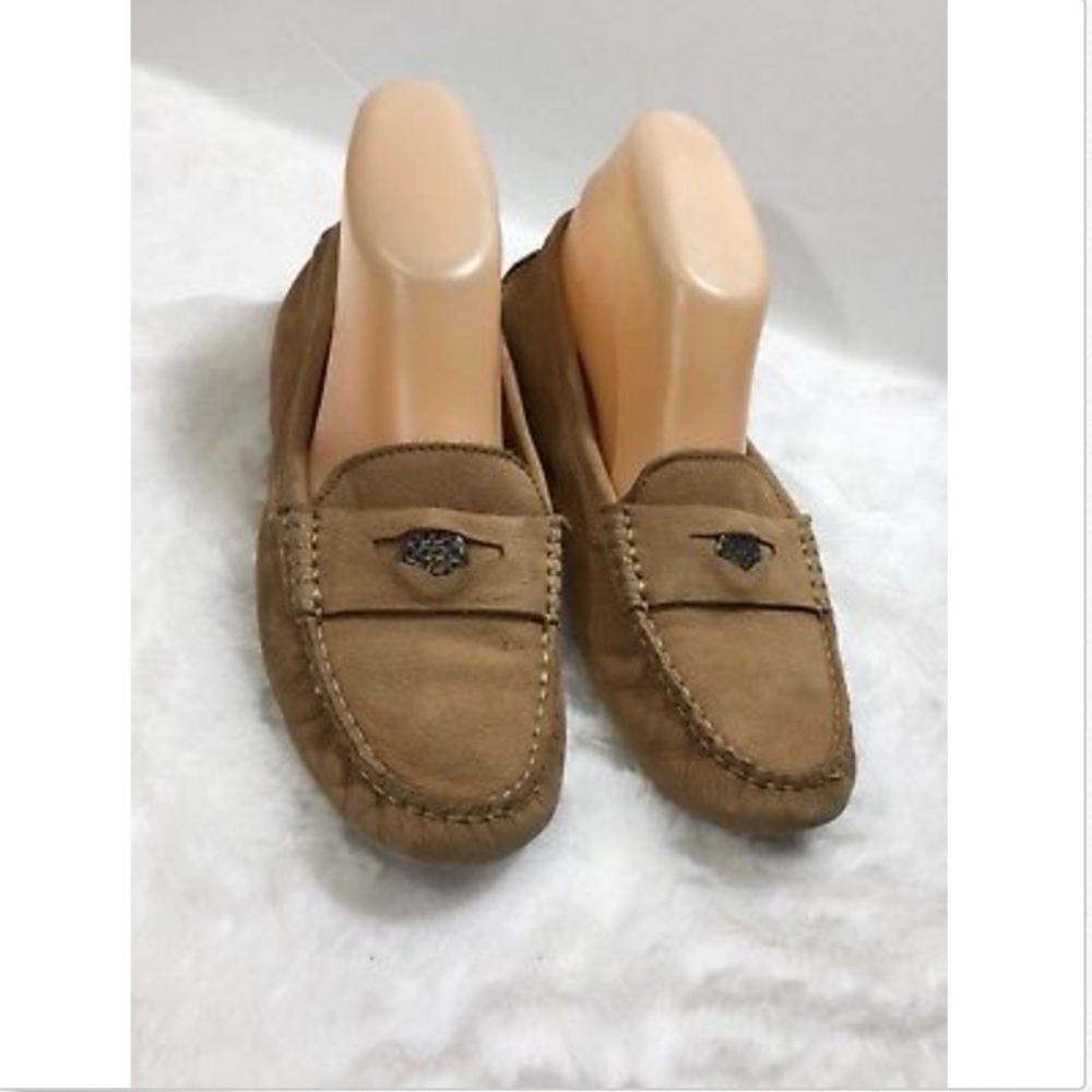 Coach Size 8 Nicola Brown Loafers Mocassin Shoes