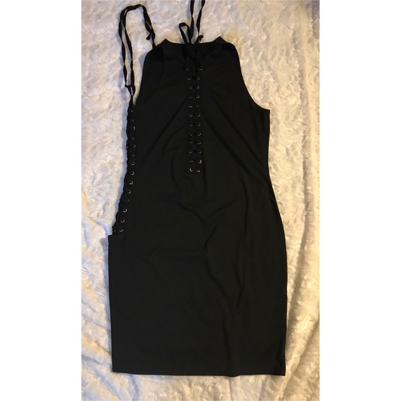 Strappy Bodycon Sheath Dress - Picture 2 of 4