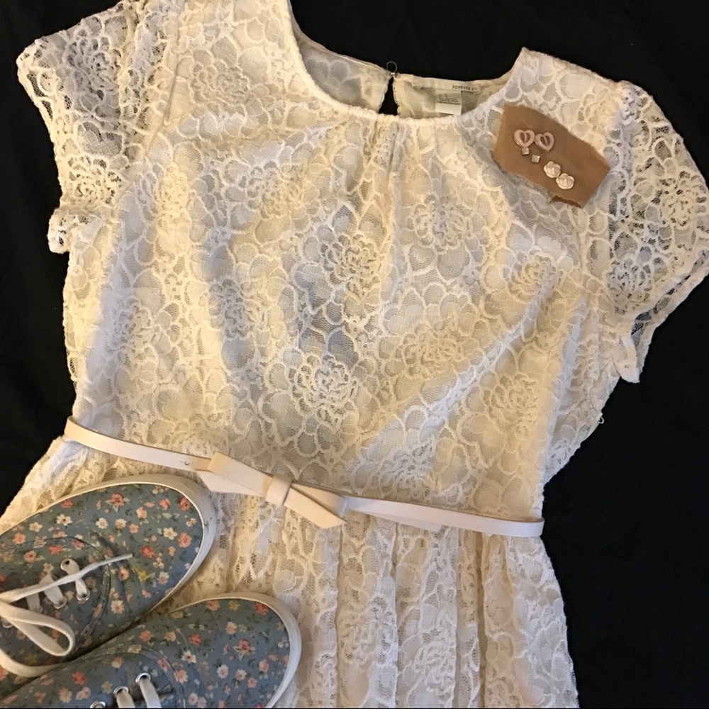 LACE SKATER DRESS - Picture 6 of 6
