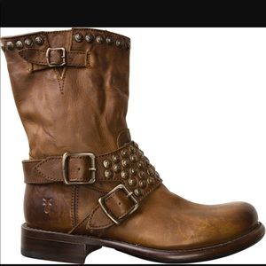 Frye Jenna Studded Harness Short Boots