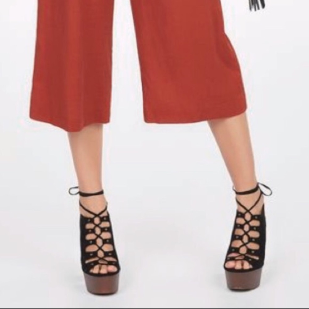 Never worn, still sealed sexy chunky black heels