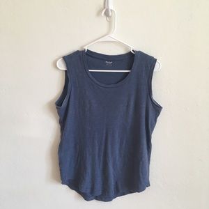 Madewell Blue Steel Muscle Tank