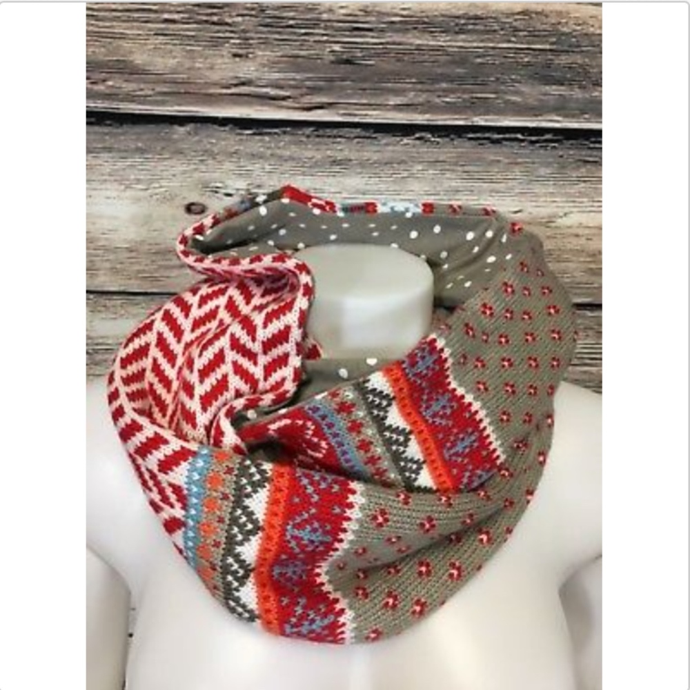 Die Spiegelburg Collection Infinity Scarf Red Gray