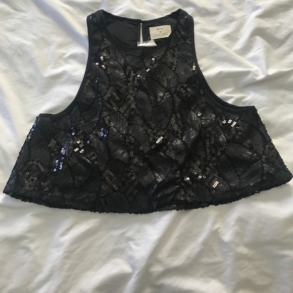Sequin crop tank top - Picture 3 of 3
