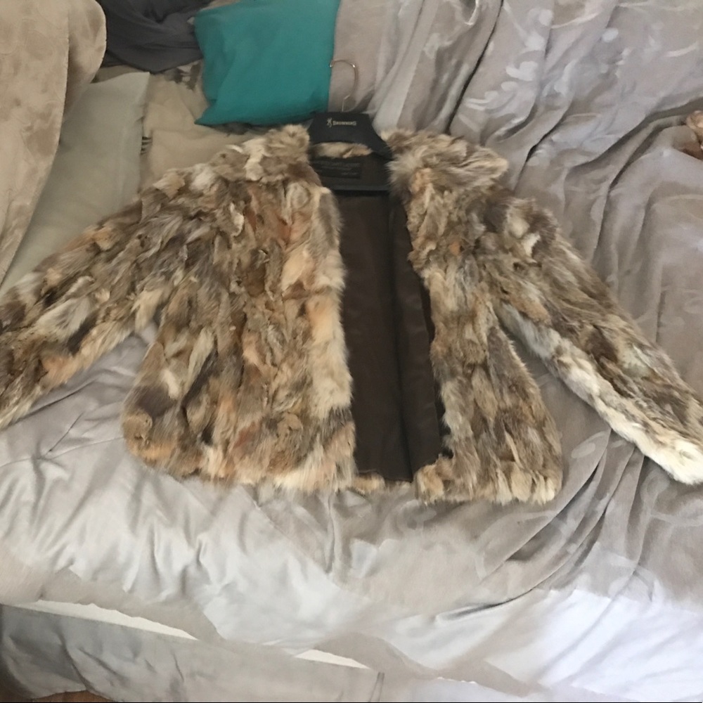 Jacques Saint Laurent fur coat