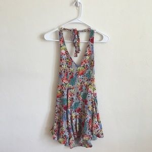 Free People Backless Floral Dress