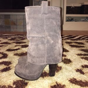 Gray boots